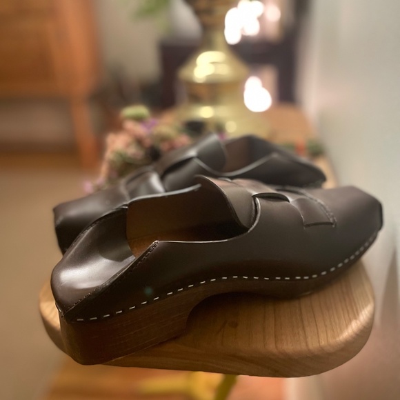 Hereu Leather Mules Size 38/ US 7-7.5 - Picture 3 of 5